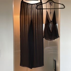 Victoria’s Secret Black Sheer Set SM